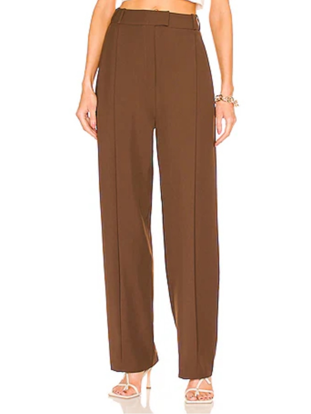 Re Ona Suit Trousers in Chocolate Brown Size XS